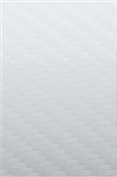 3M Carbon Fiber White Vehicle Wrap